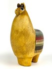 Vtg Ceramic Llama Figurine W  Blanket 4x3x6 Alpaca Andean Folk Art Argentina