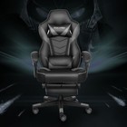 Ergonomic Computer Gaming Chair Office Chair Recliner Racing Swivel Seat Gray Us