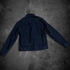Forever 21 Men   s Black Denim Jacket Size M Button Closure Pockets Short Regular