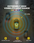 Xprite Yellow Roof Top Strobe Light Bar Traffic Advisor Emergency Hazard Warning