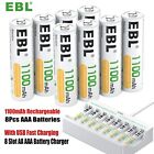 Ebl 1 2v Aa Aaa Rechargeable Batteries 2800mah 1100   Ni-mh Battery Charger Lot