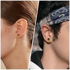 1pair Stainless Steel Saddle Plugs Tunnels Weight Hangers Ear Gauges Spreader