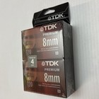 Tdk 8mm Camcorder Tapes 4 Pack P6-120mp  Premium Brand New Sealed