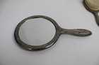 Vintage Godinger Silver Plated Roses Mirror Brush Comb Vanity Set