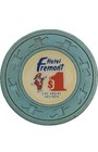        vintage Hotel Fremont Casino Las Vegas  Nv  1 Chip 1970s Blackjack Poker