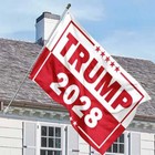 Trump 2028 Republican Gift Maga Trump Make America Great Again Flag