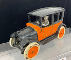 1920 s Antique Arcade Cast Iron Yellow Cab No  2 Original Paint 7 5 