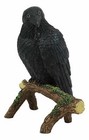 Crow Dark Raven Crow Gazing The Horizons Statue 5 75  Height Figurine Statue