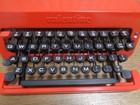 Olivetti Valentine Typewriter Red Case Vintage Operation Checked Rare Antiques