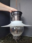 Original Welsbach Signed Gas Outdoor Glass Light   Lantern Etched 4 Burners 31 