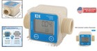 Digital Flow Meter Lcd Display For Chemicals Water Liquids G1 3 25cm Connection