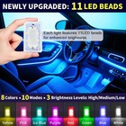 8pcs Wireless Led Strobe Lights Upgraded 11-led Usb Rechargeable Interior Lights