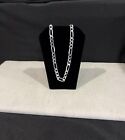  925 Sterling Silver Men s Boys Girls Womens Figaro Choker Chain Necklace 16 