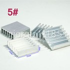 Us Stock 10pcs 20 X 20 X 6mm Heat Sink Cooling Aluminum Heatsink Cpu Ic Led