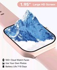 Pink Smart Watch   Waterproof Smartwatch Bluetooth Iphone Samsung Android Tested