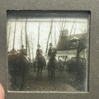 Antique 1950s Polaroid Stereoview Glass Negative - Early 3d Optical Logo - 3 5x7