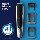Philips Norelco 5500 Beard Trimmer   Clipper     40 Settings  Washable  Cordless