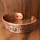 Native American Copper Magnetic Bracelet Arthritis Pain Therapy Energy Cuff