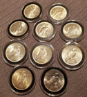 1921-1935 Peace Silver Dollars Uncirculated Lot Of 5 Mixed Dates 90  Silver