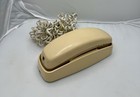 Vtg At t Trimline 210 Wall Desk Push Button Corded Phone Beige W  Long Cable