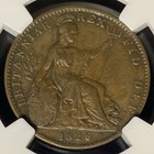 Great Britain 1826 King George Iv 1 4 Penny 1 4p 1820-1830 Coin British Ngc Xf40