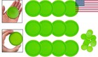12 Pack 2 5 Inch Green Air Hockey Pucks For Small Tables - Durable Abs Quality