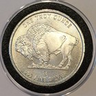 New Indian Head   Buffalo Radial Lines 1 Troy Oz  999 Fine Silver Round Coin 999