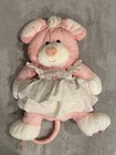 Fisher Price Mouse Puffalump Plush Pink White Dress Vintage 1987 8013 Stuff Toy