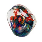 Mid-century Modern Fish Grouping Art Glass Paperweight