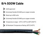 Windynation 8 4 8 Gauge 4 Conductor Soow So Cable Cord 600v Portable Power Wire