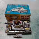 Ichimura Shoten Tin Toy Wind-up Silver Tank W box Made In Japan Vintage