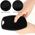 Silicone Shower Brush Exfoliating Body Scrubber With Grip Handle Spa Cleaner