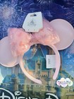 2025 Disney Parks Pink Mickey Icon Head Bow Fashion Mickey Minnie Ears Headband