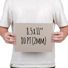 Sturdy 8 5x11 Chipboard Sheets - 20 Pack  80 Pt Thick For Binding   Crafts