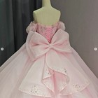 Pink Big Bow For Quinceanera Dresss Birthday Party Sweet 15 16 Dress With Pin