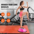 Uimoso 23 26  Half Exercise Ball Trainer Balance Stability Ball Resistance Band