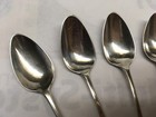 Set Of 6 Antique Sterling Demitasse Spoons 4-5 8    Mono Stamped Unknown Maker 60g