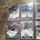 Topps Bowman Panini Donruss Mlb Autographed Baseball Card Lot 12 2023