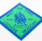 Boy Scout Patch Scotland 1982 Meet The Chief Lochore Meadows Fife Vintage