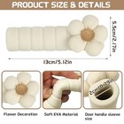 2packs Door Handle Covers flower Pattern Anti-static Door Knob Covers For White