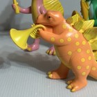Vtg Ankyo Marching Band Dinosaurs Lot Of 3 Plastic Dinosaurs With Instruments