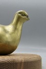 Vintage Solid Brass Dove Figurine Bird 5 Inch X 3 Inch