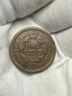 1851  Braided Hair Large Cent  nice    Free Shipping  T146
