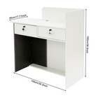 Reception Desk W led Light   Storage Drawer  Reception Desk Counter  Warm White
