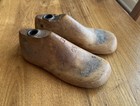 Antique Pair Child Cobbler Shoe Molds Form Wood Wooden Size 5 1 2