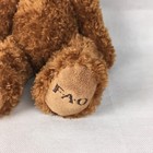 Fao Schwarz 15  Brown 15  Brown Teddy Bear Seated Plush Non Jointed