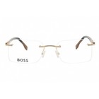 Hugo Boss Men s Eyeglasses Gold black Rectangular Frame Boss 1551 a 0rhl 00