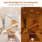 Zyc 6 Inch 12w 1100lm Led Recessed Light Night Light Selectable Color Temp