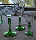 Rare Collection Of  1920 s Glasses Depression Glass Set