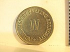 Set Of 2 Vintage Williamsport Pa Pennsylvania Parking Tokens -circulated Vg